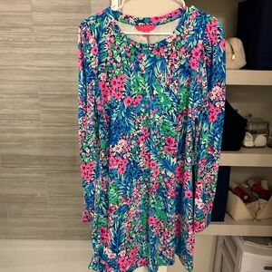 Lilly Pulitzer Blue and Pink Casual Dress